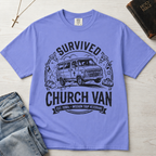 Survived Church Van T-Shirt — Mission Trip Veteran Retro Van Tee
